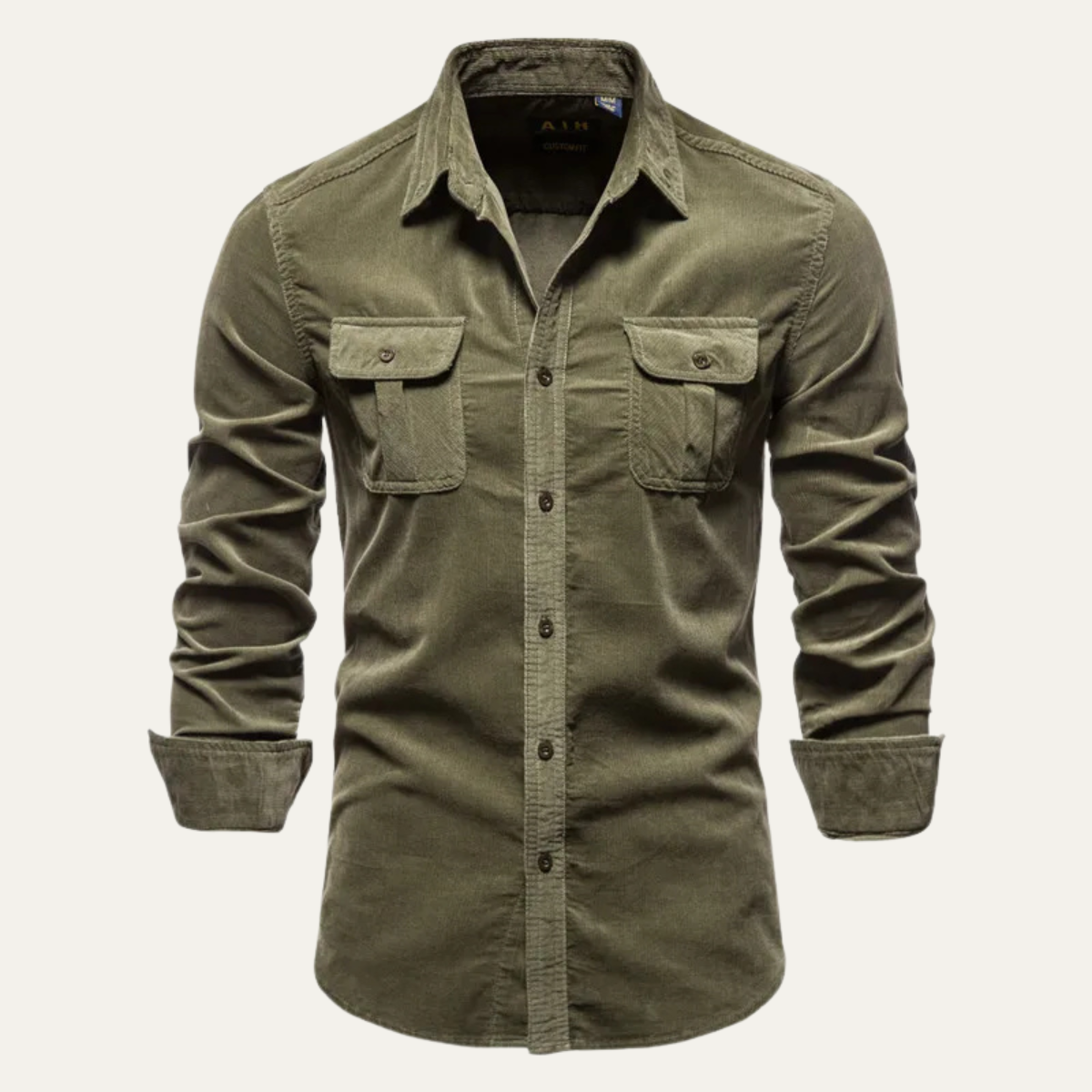 Men's Slim Fit Corduroy Shirt - VibreMode