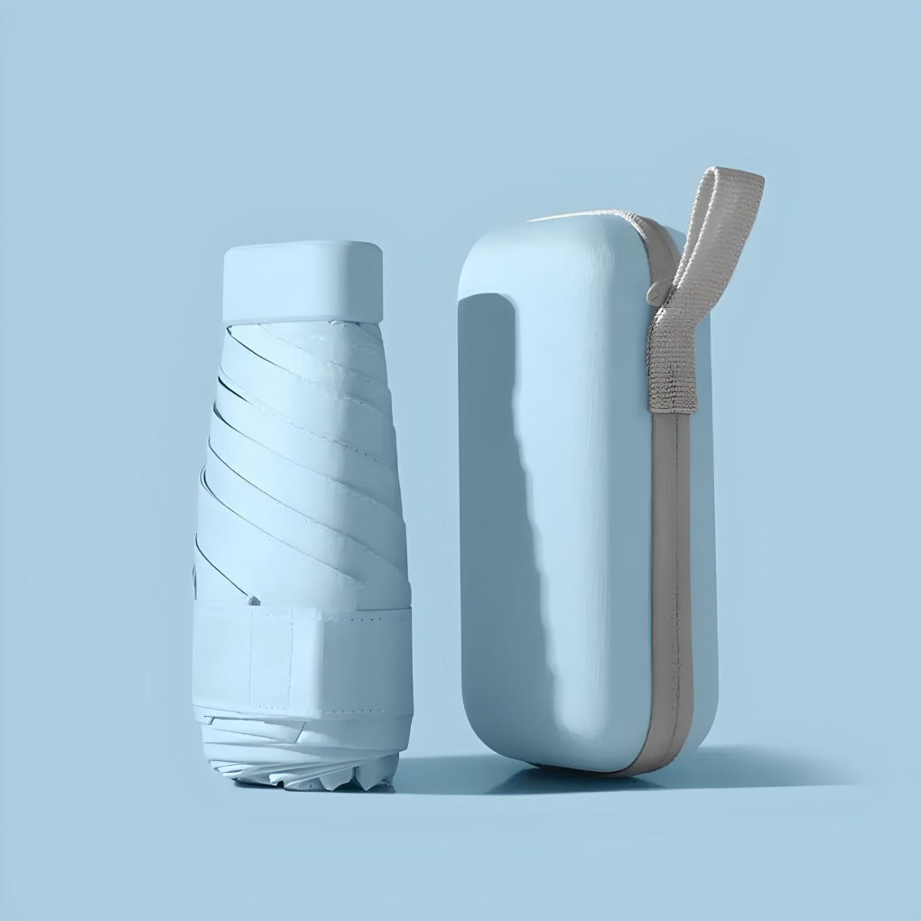 Compact Travel Umbrella With Case