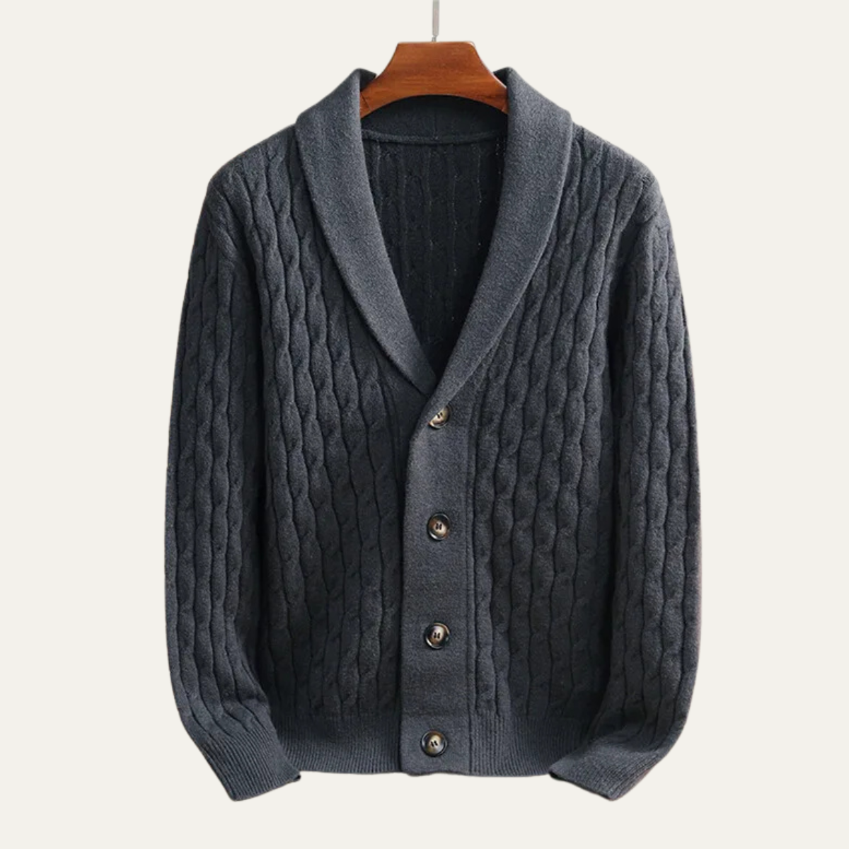 Men's Knitted V Neck Cardigan