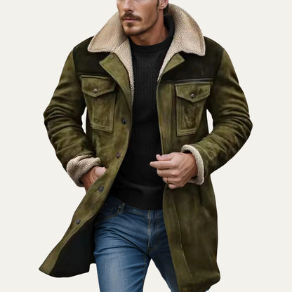 Men's Shearling Lined Winter Jacket