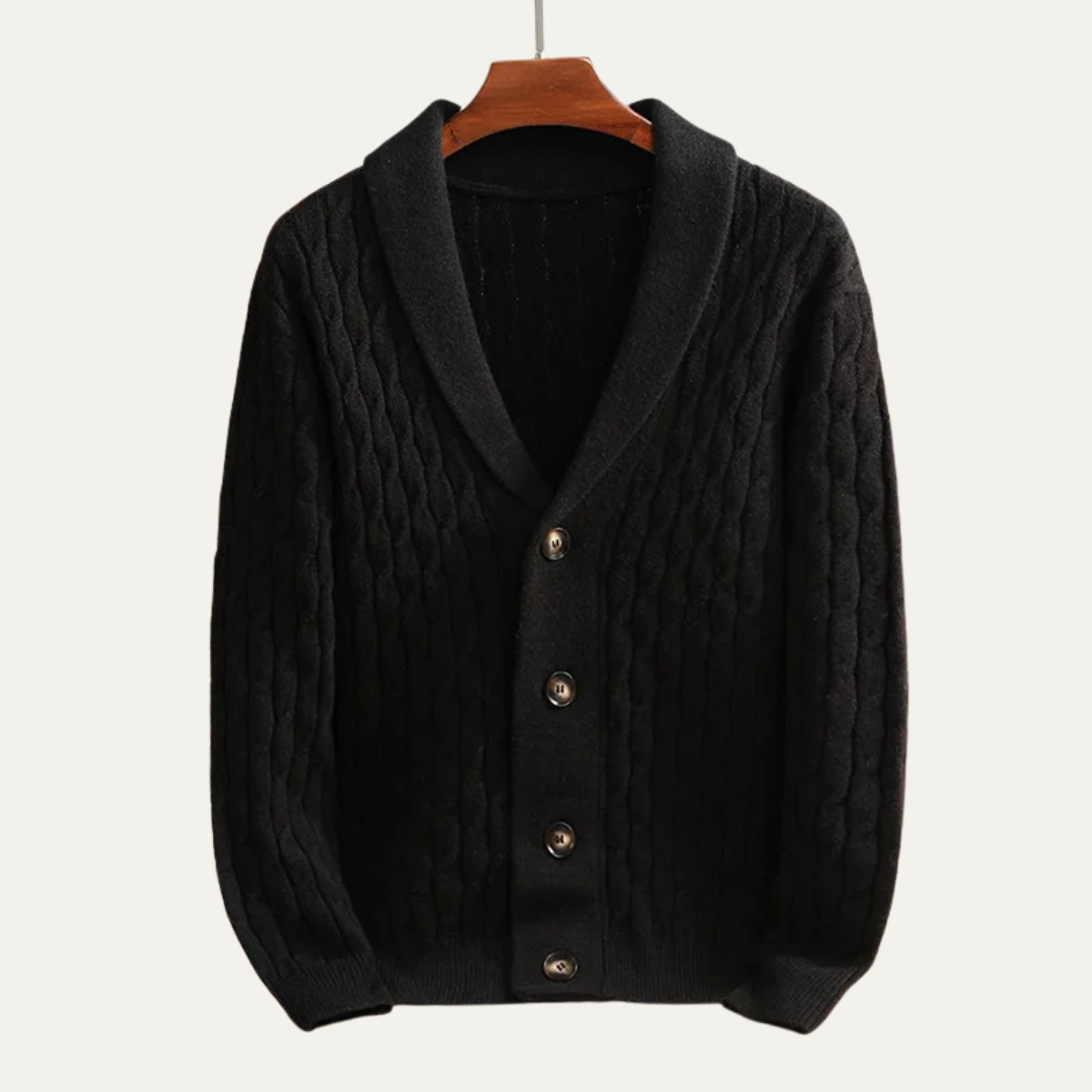 Men's Knitted V Neck Cardigan