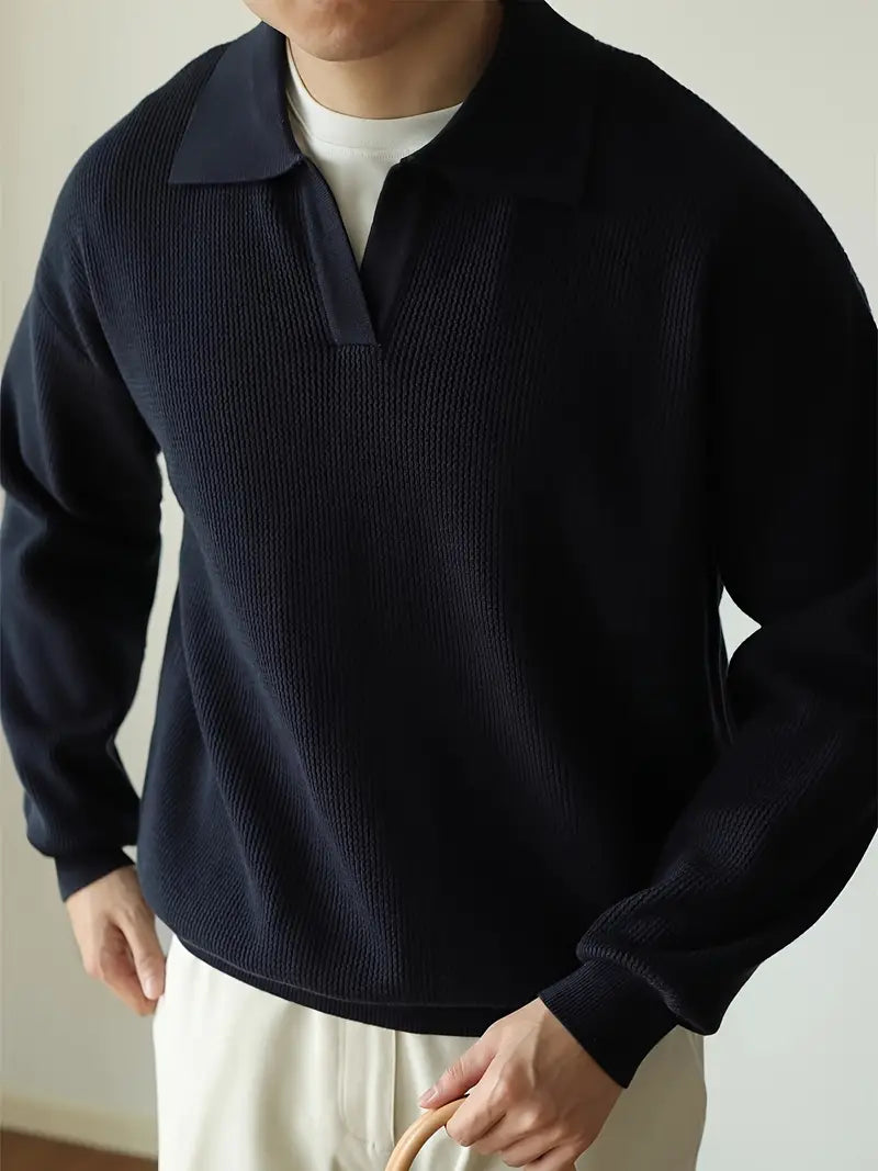 Classic Fit Long-Sleeve Polo Shirt
