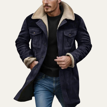 Men's Shearling Lined Winter Jacket