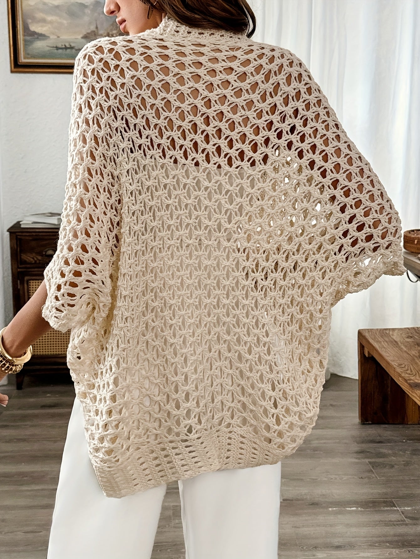 Cozy Open Front Oversized Cardigan