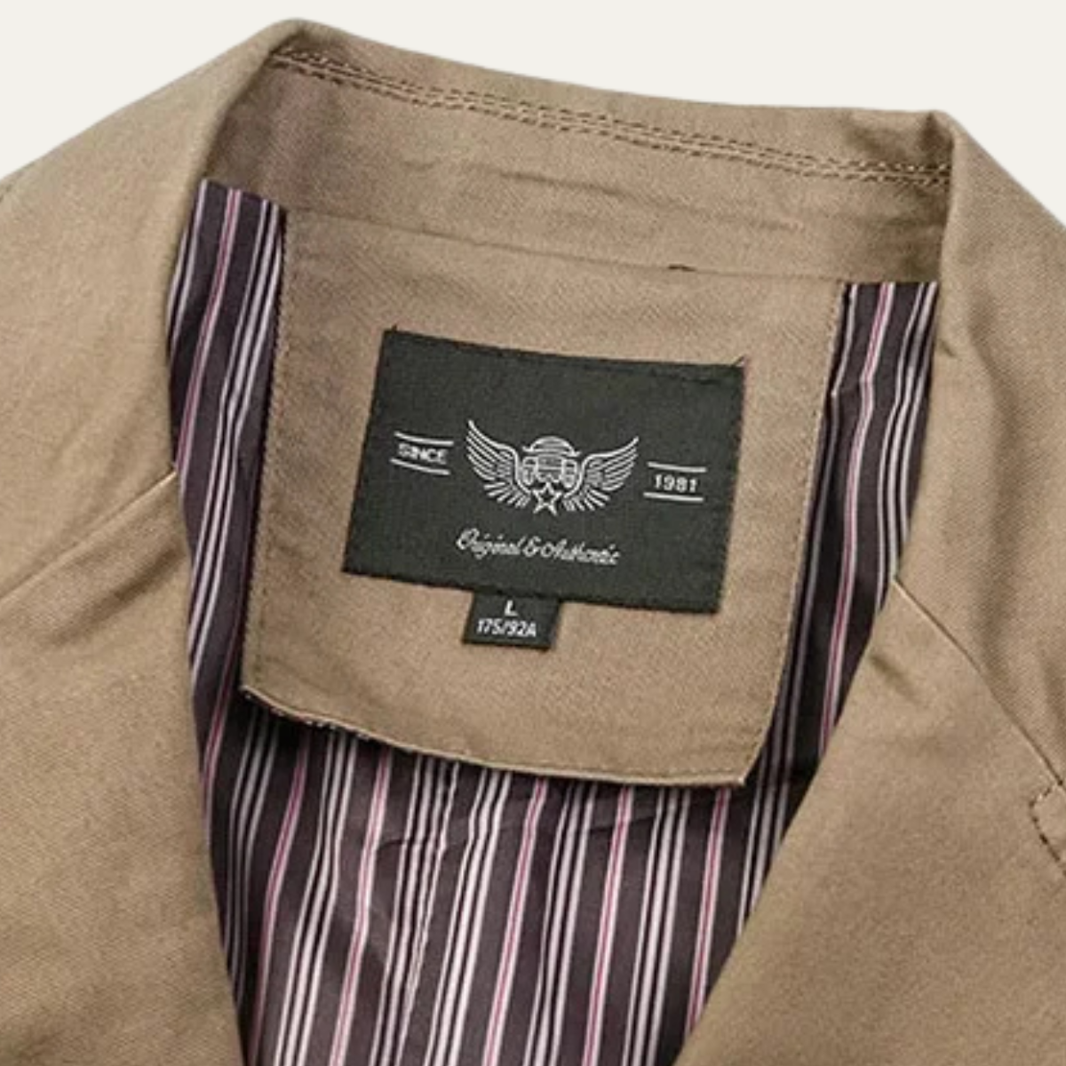 Men's Cotton Blazer Lightweight Beige