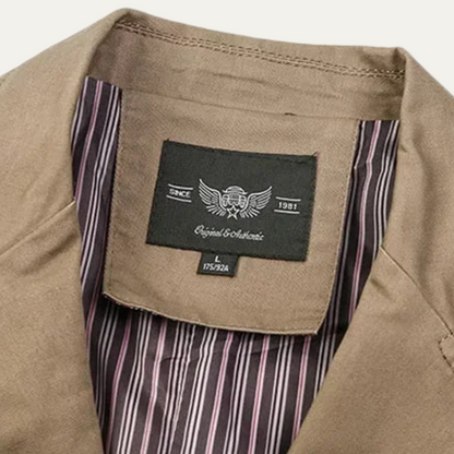 Men's Cotton Blazer Lightweight Beige