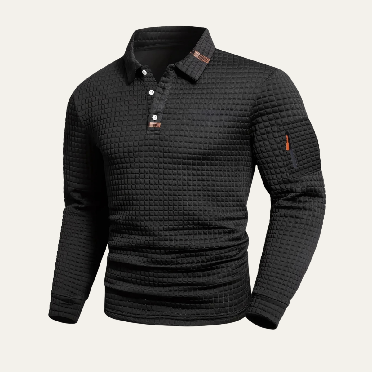 Men's Long Sleeve Golf Polo Quick Dry Shirt