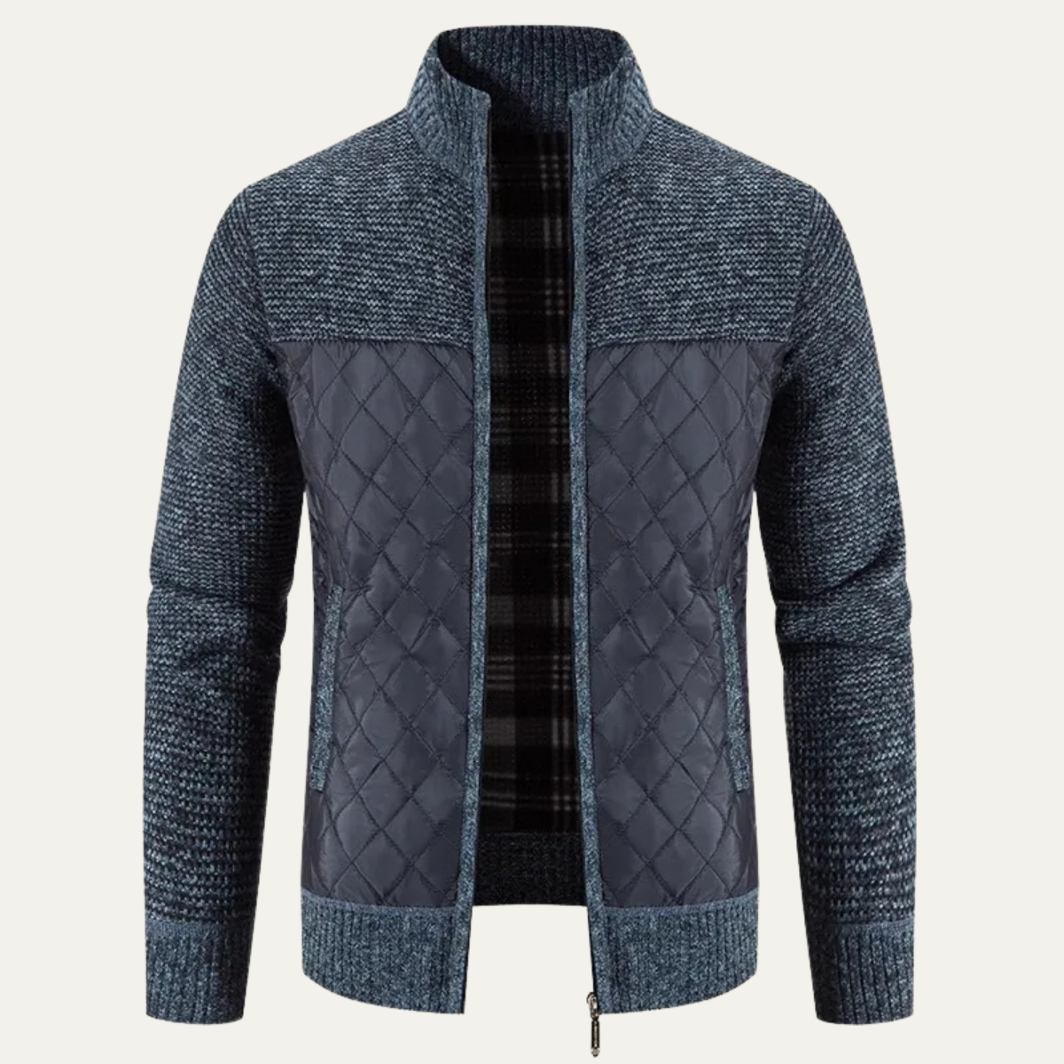 Men's Slim Fit Cardigan Warm Stand Collar
