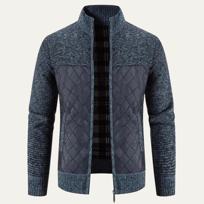 Men's Slim Fit Cardigan Warm Stand Collar