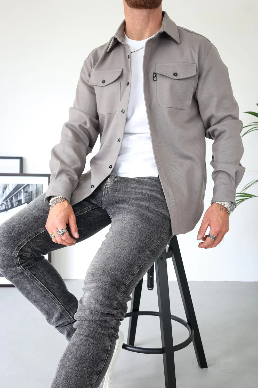 Elijah Men's Casual Overshirt