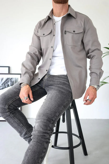 Casual Men's Spring Button Jacket Shirt