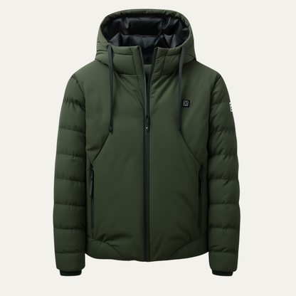 Men's Heated Down Puffer Jacket Warm - VibreMode