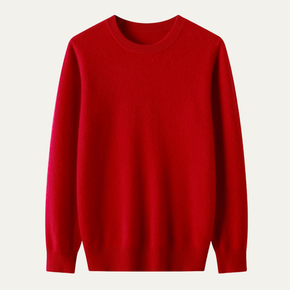 Men's Merino Wool O-Neck Sweater - VibreMode