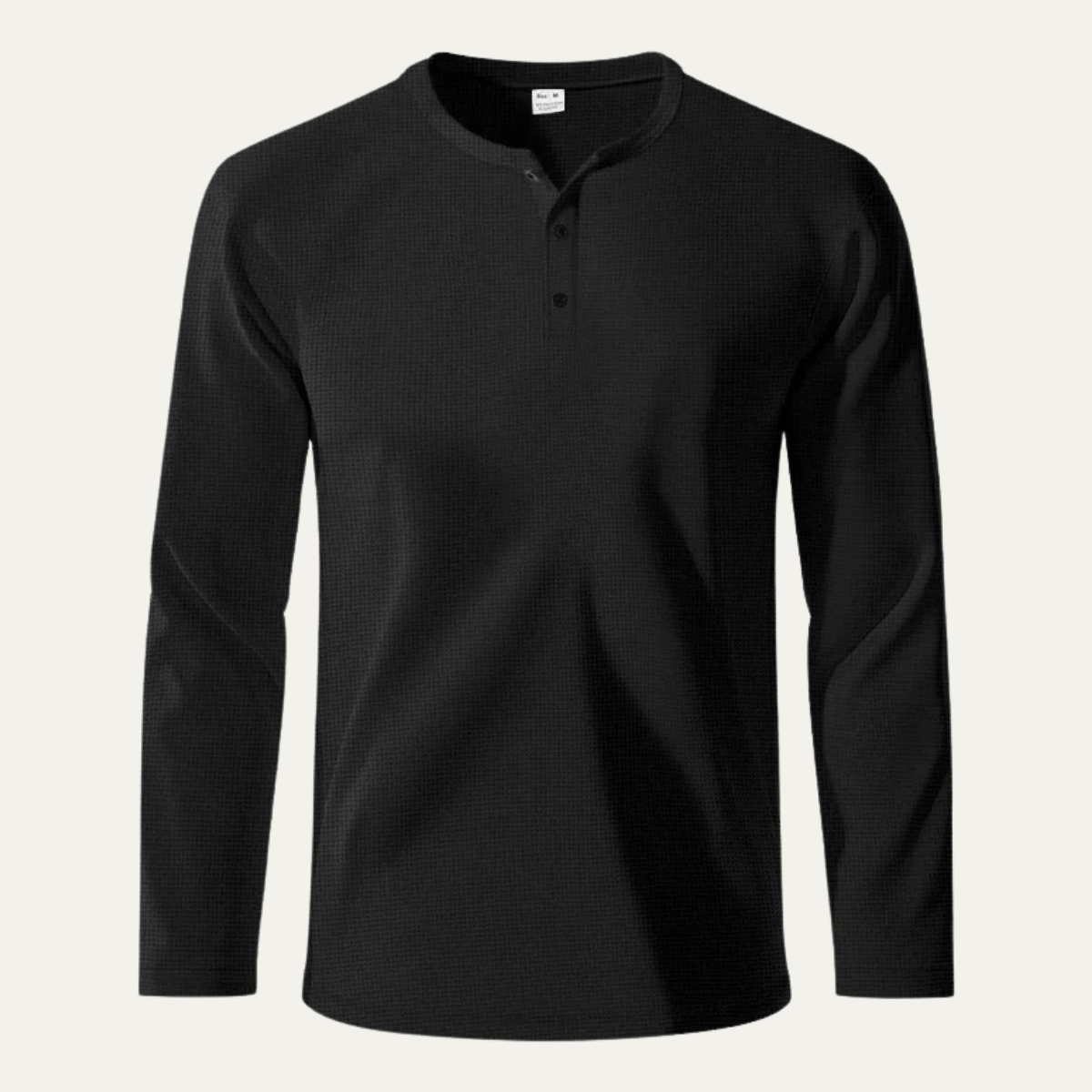 Men's Thermal Waffle Henley Shirt