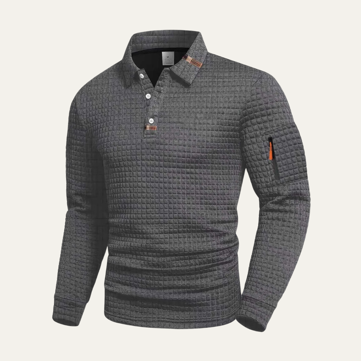Men's Quick Dry Long Sleeve Polo Shirt