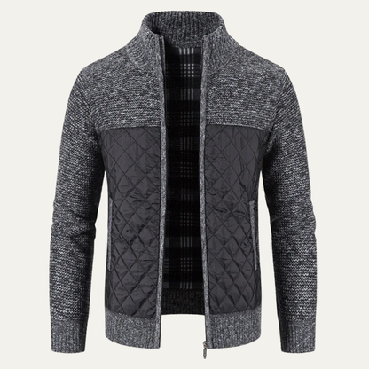 Men's Slim Fit Cardigan Warm Stand Collar