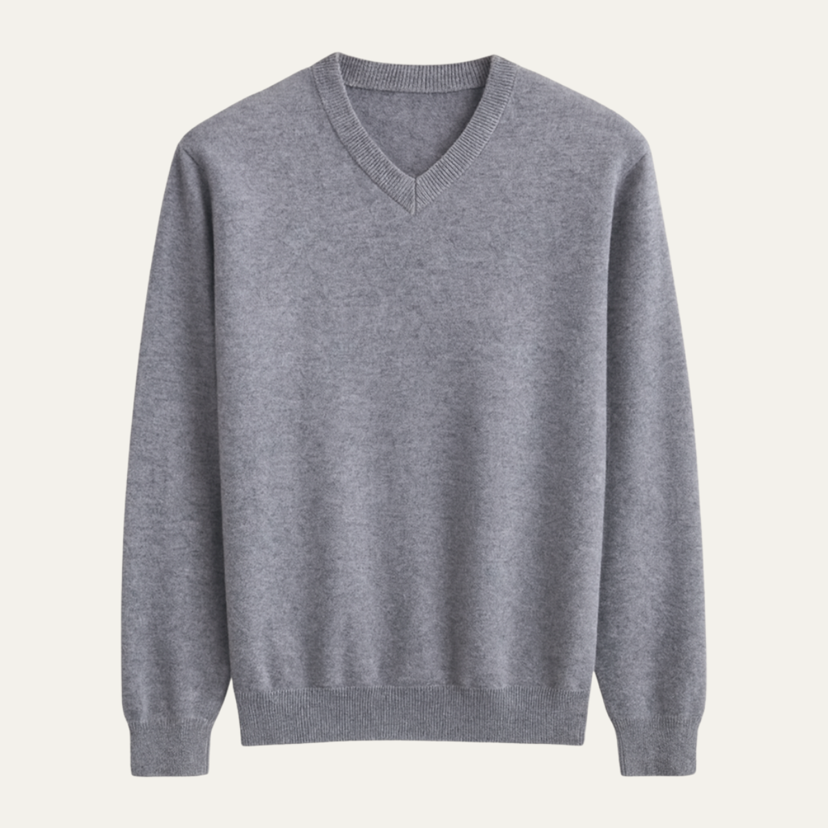 Men's Merino Wool V Neck Sweater - VibreMode