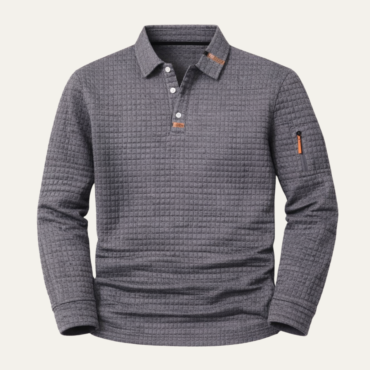 Men's Quick Dry Long Sleeve Polo Shirt - VibreMode