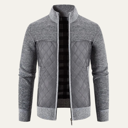 Men's Slim Fit Cardigan Warm Stand Collar