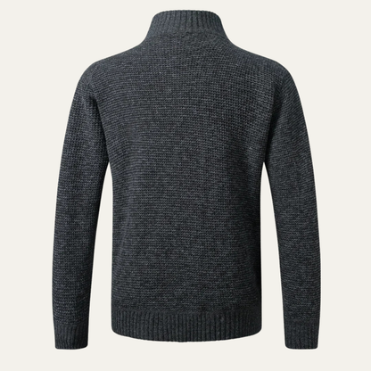 Men's Slim Fit Cardigan Warm Stand Collar