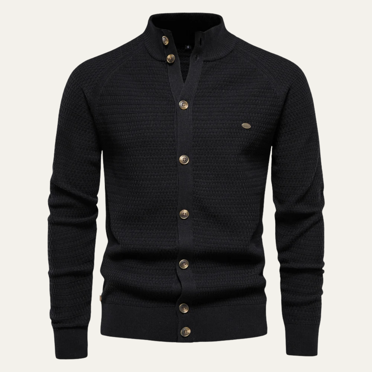Men's Cotton Cardigan Knitted Button Front Winter