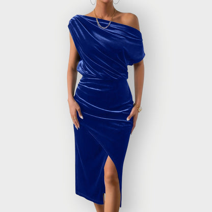 Chic Cold Shoulder Knee Length Dress