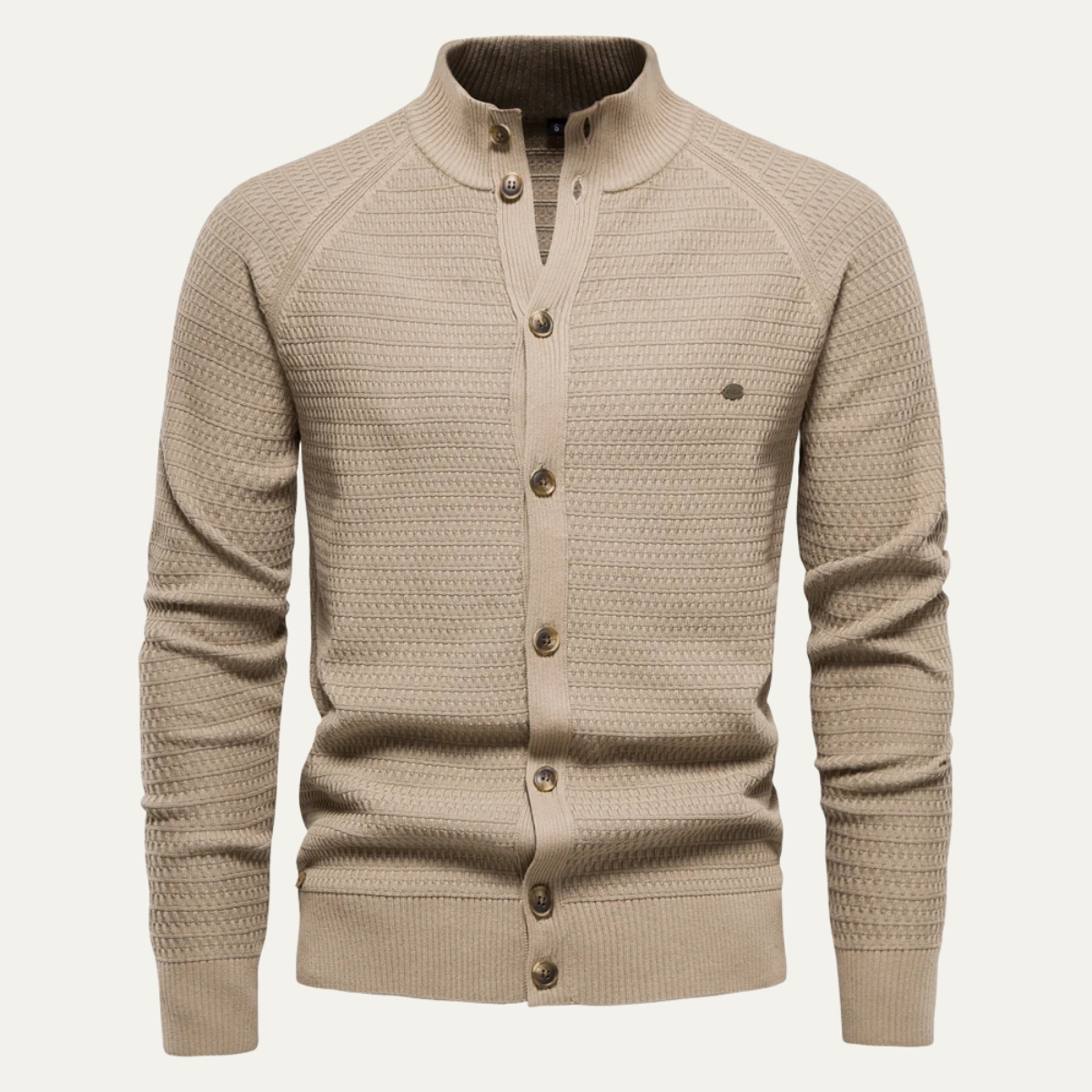Men's Cotton Cardigan Knitted Button Front Winter
