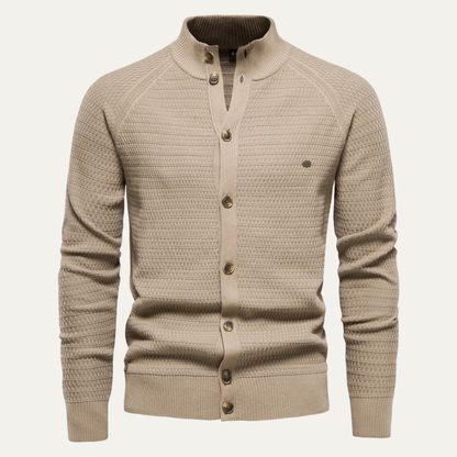 Men's Cotton Cardigan Knitted Button Front Winter