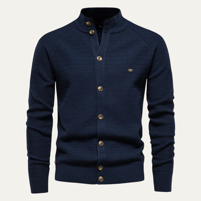 Men's Cotton Cardigan Knitted Button Front Winter