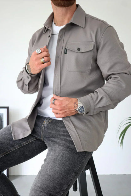 Elijah Men's Casual Overshirt - VibreMode