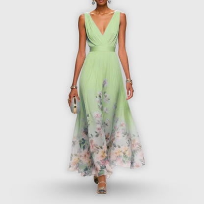 Women's Pretty Floral Long Maxi Dress