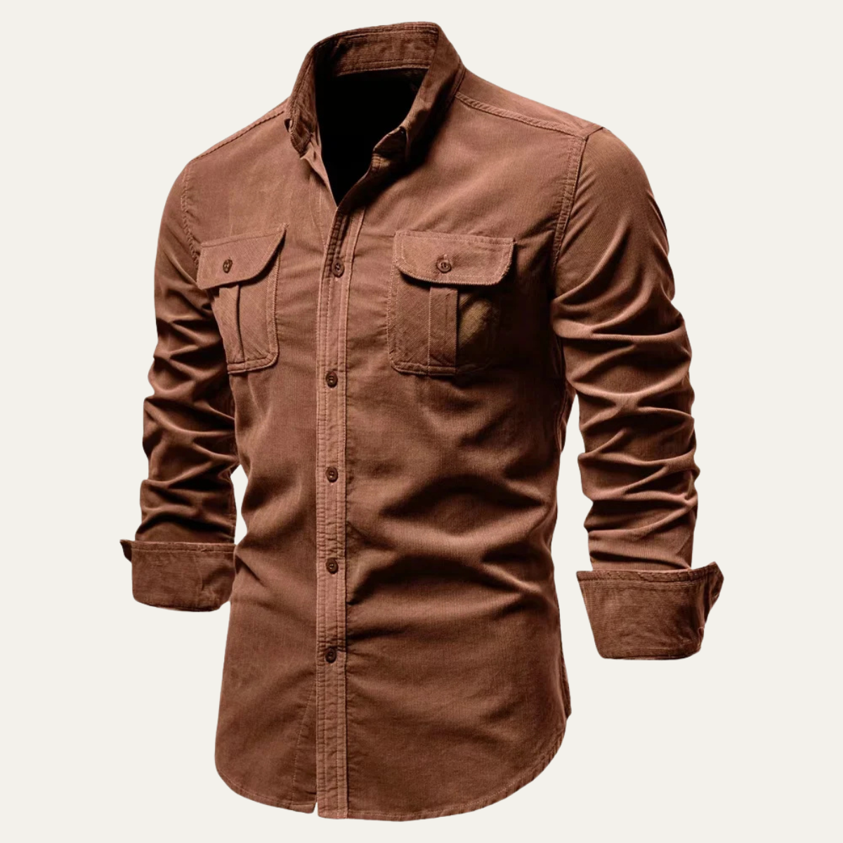 Men's Slim Fit Corduroy Shirt