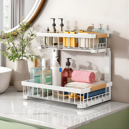 Under Sink Sliding Tray Organizer