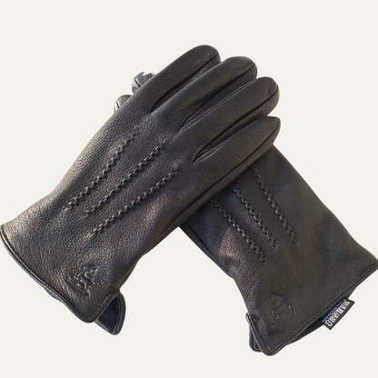 Men's Leather Winter Gloves - VibreMode