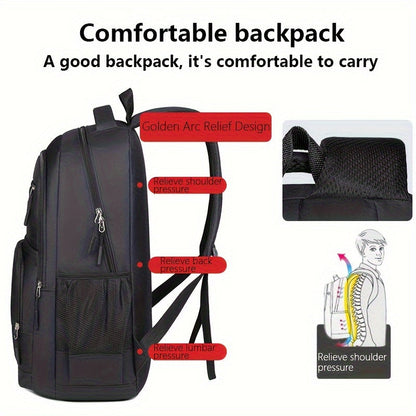 Bennett Men's Leather Backpack Durable Utility