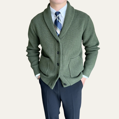 Men's Soft Knit Button Up Cardigan