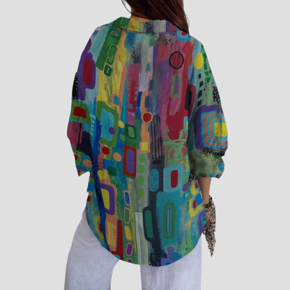 Stylish Women's Blouse with Chic Print