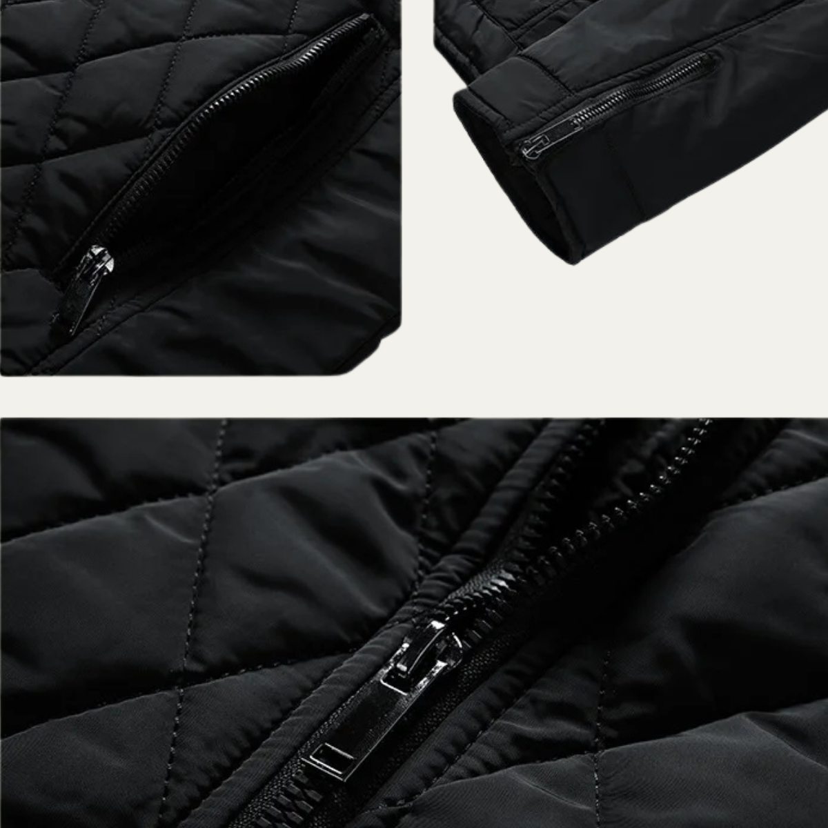 Men's Quilted Insulated Winter Jacket