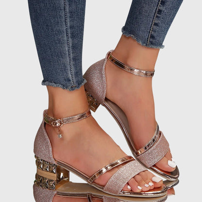 Women's Buckle Ankle Strap High Heel Sandals