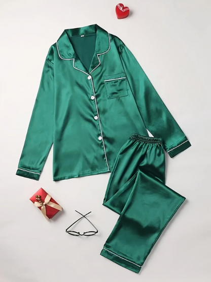 Soft Silk Pajama Set - Relaxing Nightwear