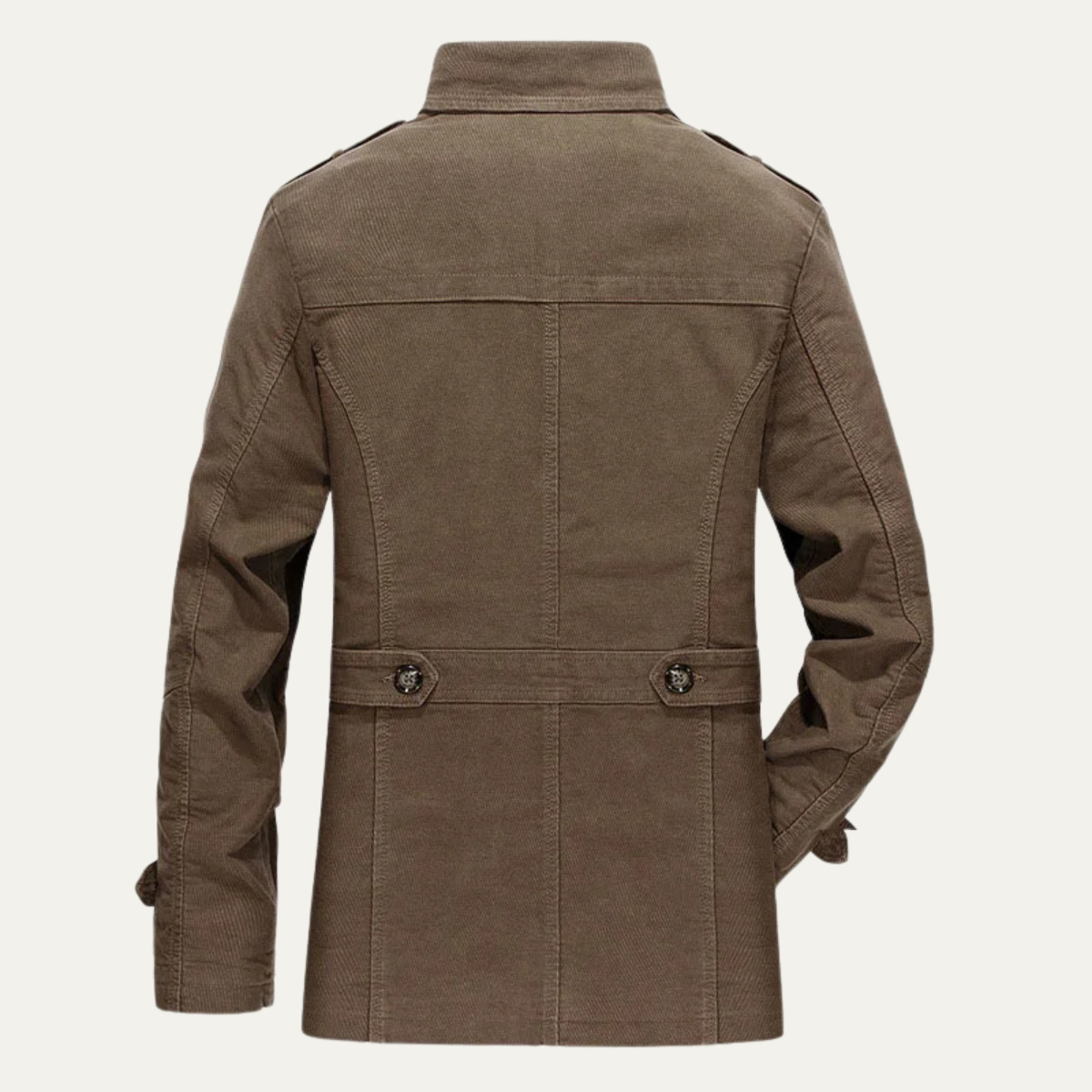 Men's Wool Coat Double Breasted Plaid Lining