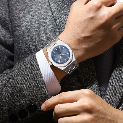Men's Stainless Steel Quartz Watch Waterproof