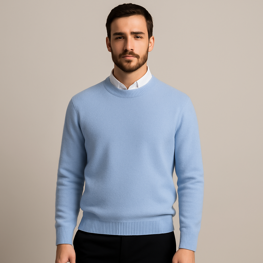 Men's Oversized Wool Sweater - VibreMode