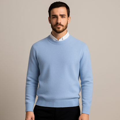 Men's Oversized Wool Sweater - VibreMode