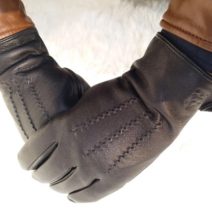 Men's Leather Winter Gloves