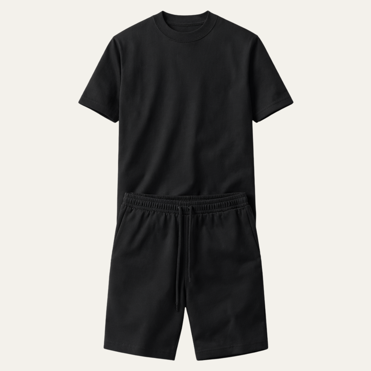 Men's Cotton Casual T Shirt And Shorts Set - VibreMode