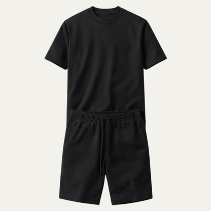 Men's Cotton Casual T Shirt And Shorts Set - VibreMode