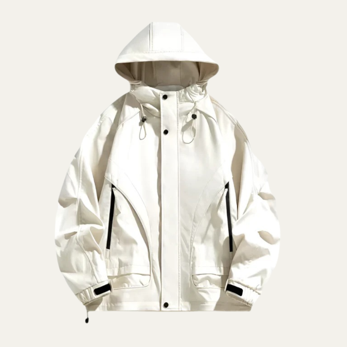 Men's Waterproof Windbreaker Lightweight Hooded Jacket
