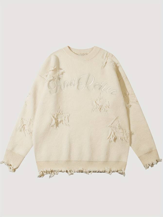 Women's Distressed Sweater - VibreMode