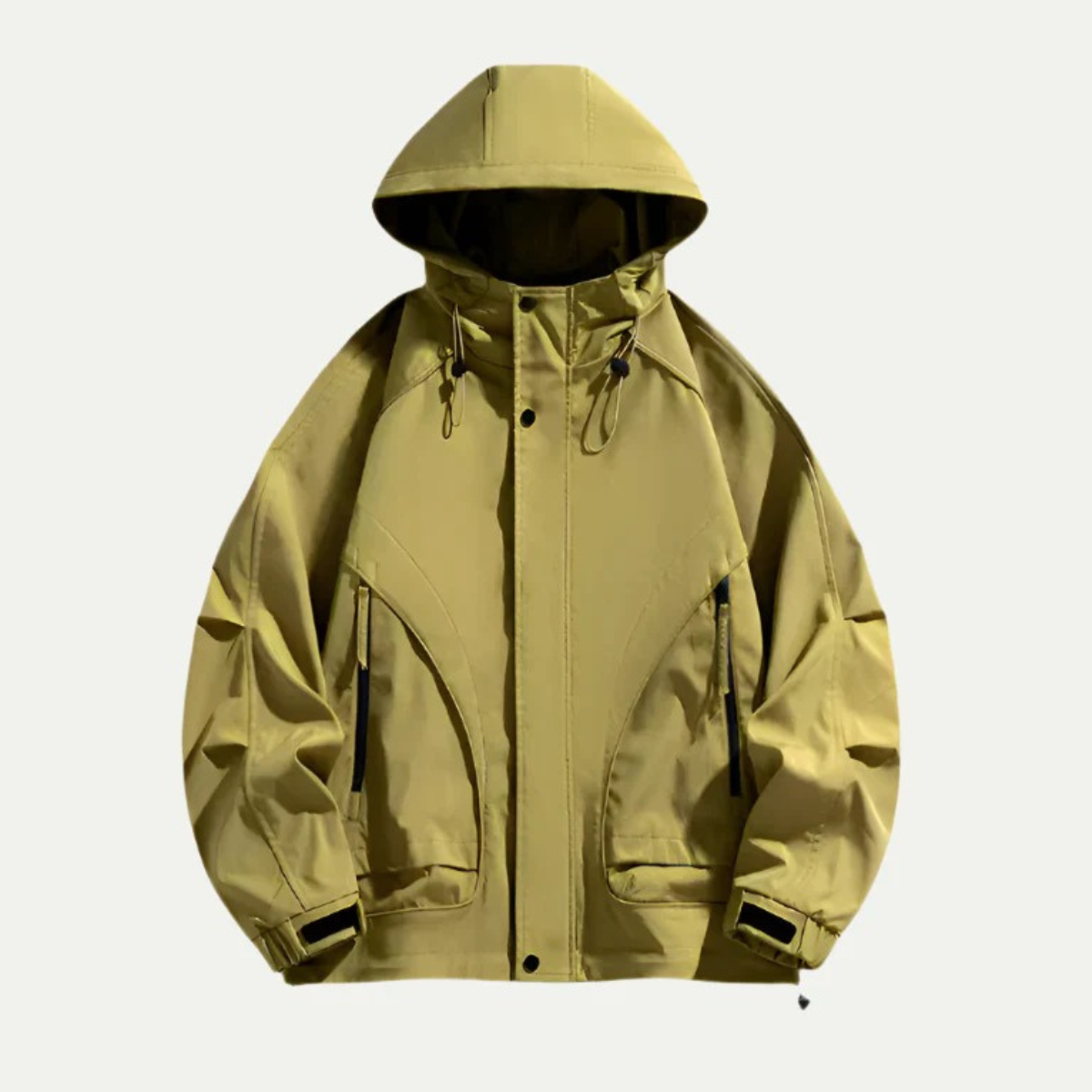 Men's Waterproof Windbreaker Lightweight Hooded Jacket